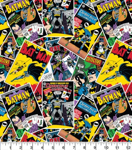 Batman comic book fabric 100 - comic,