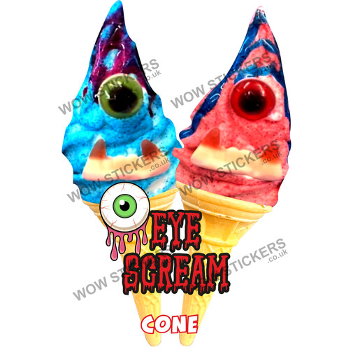Ice cream van sticker - , eye