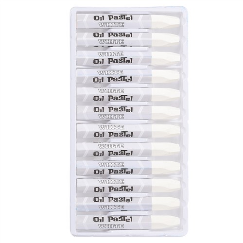 White oil pastels - oil, pastels,
