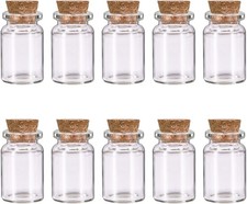 10 Pcs Small Glass Bottles