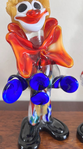 Vintage murano glass clown - murano,