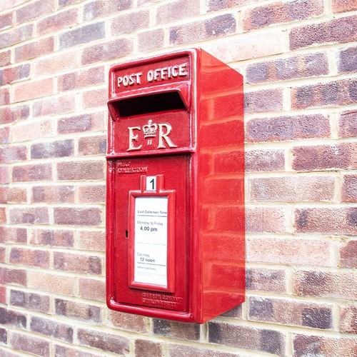 Wall mounted post box - mounted,