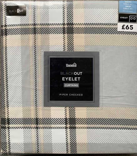 Dunelm piper grey - grey, check
