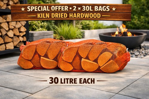 Hardwood logs kiln dried - kiln,
