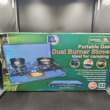 Outdoor Essentials  Portable Gas Dual Burner Gas Bottle And Regulator Not Includ