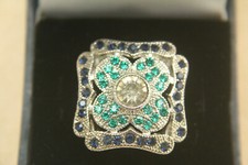 Art Deco Cocktail Ring Square