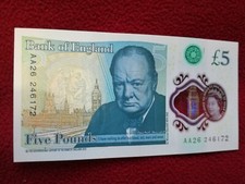 AA26 £5 (FIVE POUND) NOTE LOW