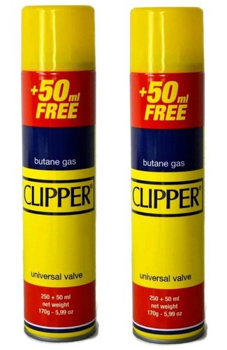 300ml clipper butane - 2x,