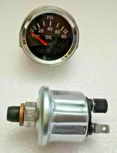 Oil pressure gauge with - ,