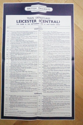 1957 leicester central railway - leicester,