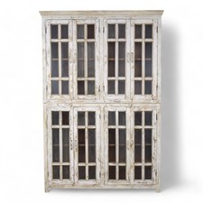 ? FREE DELIVERY ? Large Vintage Rustic Shopkeepers Cupboard Dresser Bookcase C