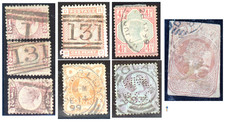 Half penny stamps - stamps, queen