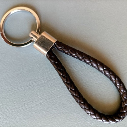 Car keychain leather rope - car,