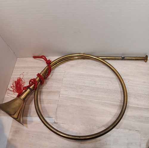 Vintage brass french horn - vintage,