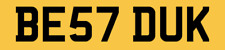 BEST DUKE DUKES DUCK DUK PERSONAL NUMBER PLATE BE57 DUK PRIVATE CAR REGISTRATION