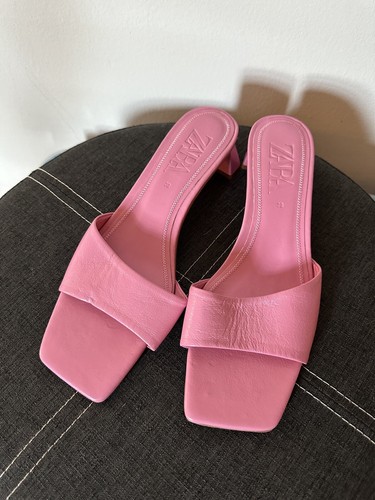 New zara leather pink - new,