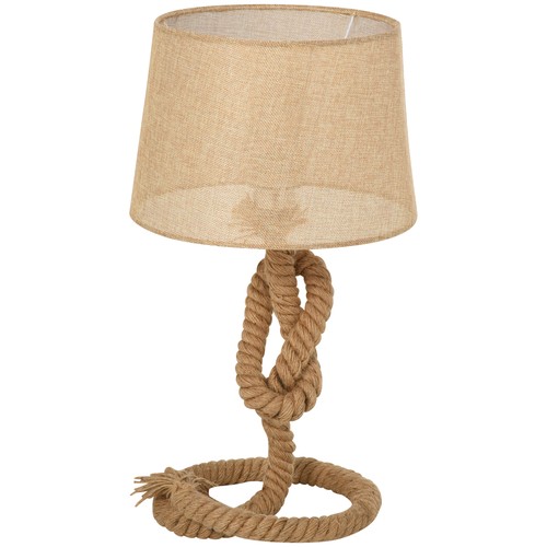 Nautical rope table lamp - rope, with