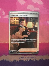 Pokemon Card Giovanni's Charisma 204/165 Special Illustration Rare Near Mint