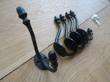 Cast iron Rustic Hat & coat hook vintage old English style Victorian retro pegs