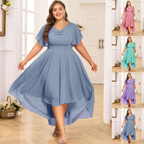Women chiffon maxi dress - chiffon,