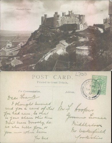 Harlech castle merionethshire - castle,