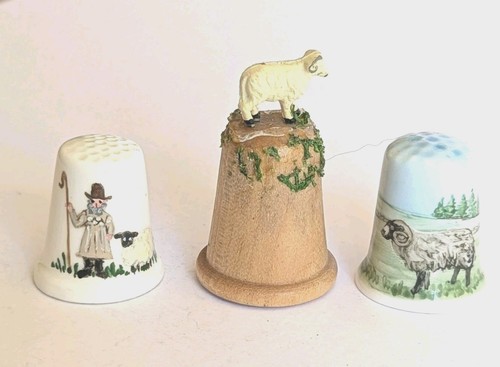 Hand painted vintage sheep - hand,