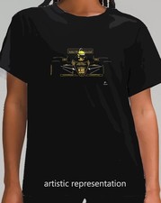 Ayrton Senna Lotus JPS Motor Racing Car Art T Shirt