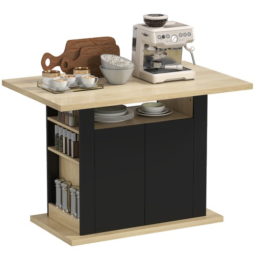 Homcom kitchen island - island, with