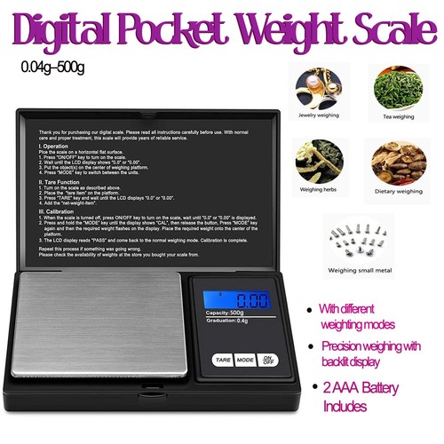 Mini digital pocket scale 500g - mini,