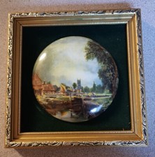 STAFFORDSHIRE FINE CERAMICS HAND MADE ENGLISH CERAMIC MINIATURE PICTURE COUNTRY