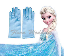 Disney Frozen Elsa Magical Girl's Satin Gloves for snow queen's costume dress