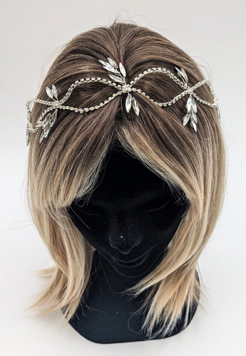 Crystal wave pattern bridal - crystal,