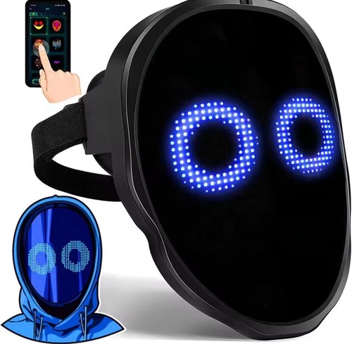 Led halloween mask bluetooth - halloween,