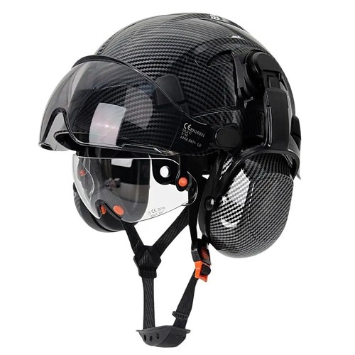Carbon fiber safety helmet - ce,