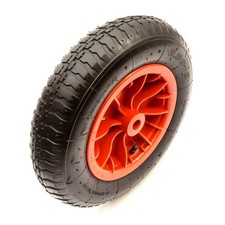 3.50-8 Wheel & Tyre & Tube 14''Launch Trolley 4 Ply Red 20mm Bore Barrow Cart