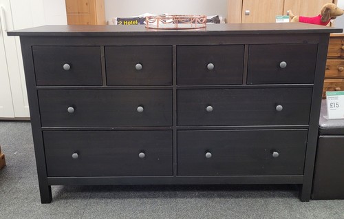 Ikea hemnes black brown chest - hemnes,