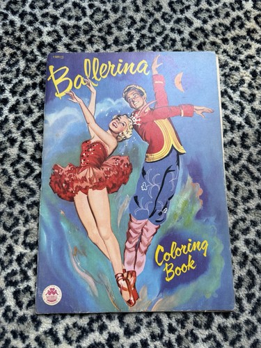 1953 ballerina coloring book - ballerina,