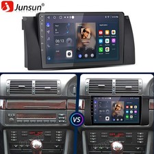 9'' Android 14 CarPlay Stereo Radio GPS Sat Nav WiFi BT For BMW X5 E53 2000-2006