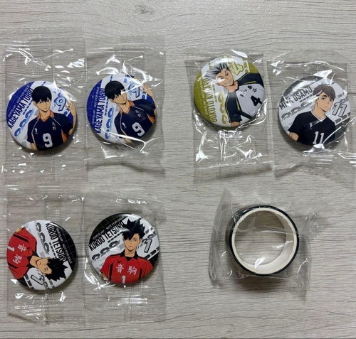 Haikyu kura sushi can - can, badge