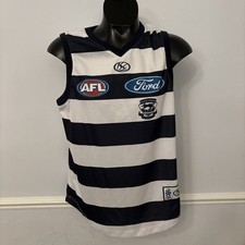 AFL Geelong Cats Jersey Vest Shirt Size Large L ISC On-Field Gear