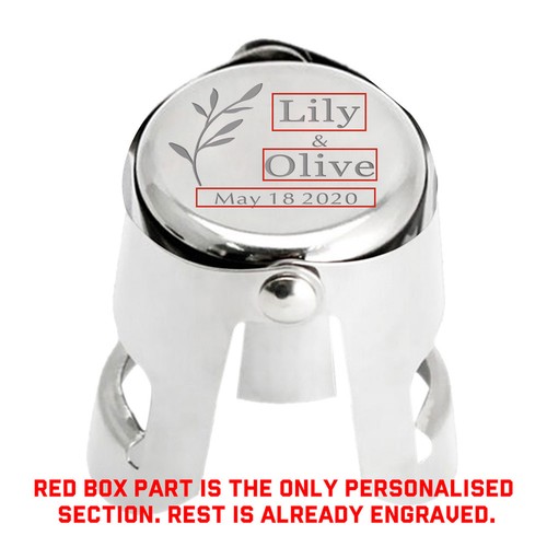 Personalised bottle stopper - personalised,