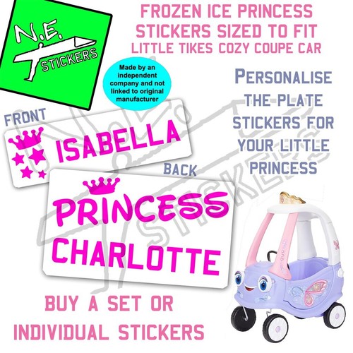 Kid number plate sticker - kid's,