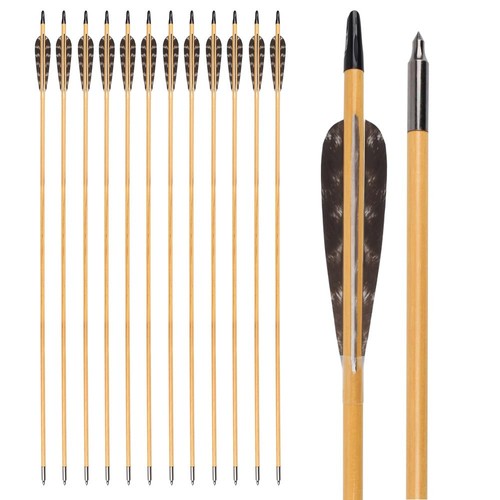 Inch wooden arrows hunting - wooden,