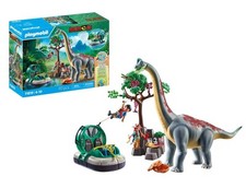 Playmobil 71819 Dinos Brachiosaurus Encounter with Hovercraft Buildable Playset