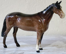 Beswick Huntsman Pony Horse Figurine Vintage Bay Brown Gloss Model No. 1484 Vgc