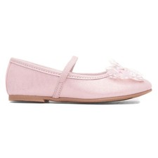 Lilley Girls Shoes Pink Kids Ballerina Slip On Glitter Party Flossie SIZE