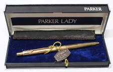Parker Lady Rolled gold Parker ballpoint pen in Box and sleeve