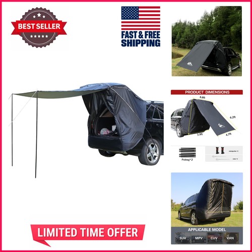 Black suv tailgate tent - suv, with