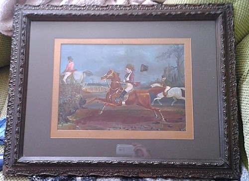 Humorous hunting scene print - humorous,