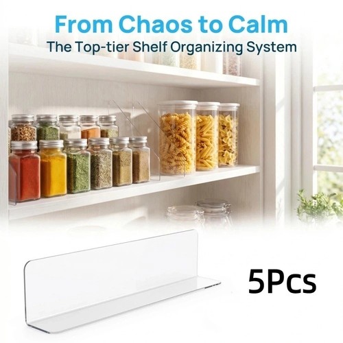 5pcs clear view supermarket - clear,